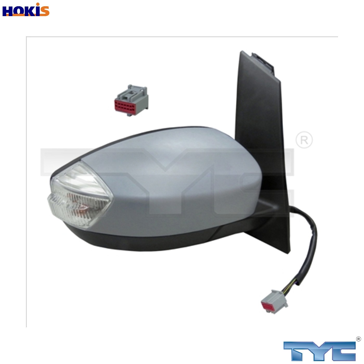 TYC Right Outside Mirror 310-0193, Convex Heated - Image 2