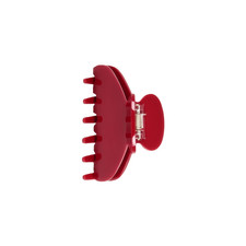 Medium Cute Durable Acetate Hair Clips - 3-Inch Cherry Red Claw Clips for Fine a