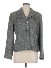 Jones New York Signature Women Gray Blazer 6