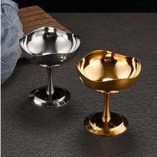 150ml Edelstahl Schüssel mit glänzender Oberfläche für Desserts Eis Cocktails