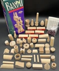 Vintage BANDU Wood Block Stacking Game - 100% Complete - Milton Bradley 1991 HTF