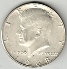 1968-D Kennedy 40% Silver Half Dollar