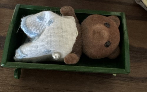 Sylvanian Families - Vintage Brown Bears Figures X5 1980s - Picture 4 of 20