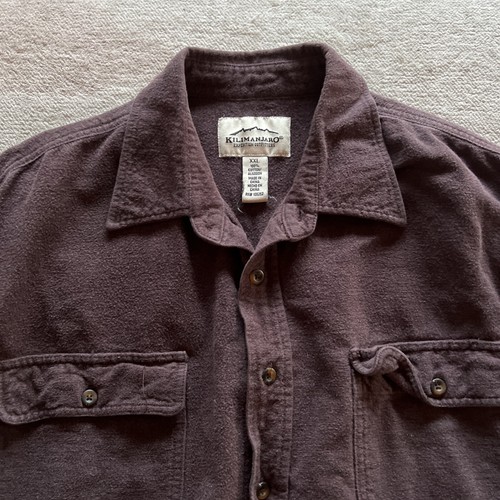Kilimanjaro Expedition Outfitters Brown Collared Button Down Shirt Mens Size XXL - Picture 6 of 17