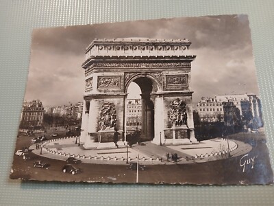 Postcard Arc de Triomphe De L'Etoile Paris France Real Photo RPPC by Guy