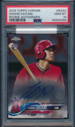 2018 Topps Chrome SHOHEI OHTANI #RA-SO Angels RC Rookie  AUTO PSA 10 GEM MINT