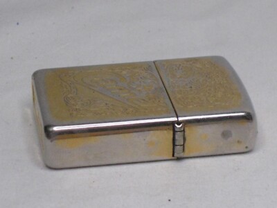vintage ZIPPO lighter Camel 22K gold plated scroll work *PLEASE