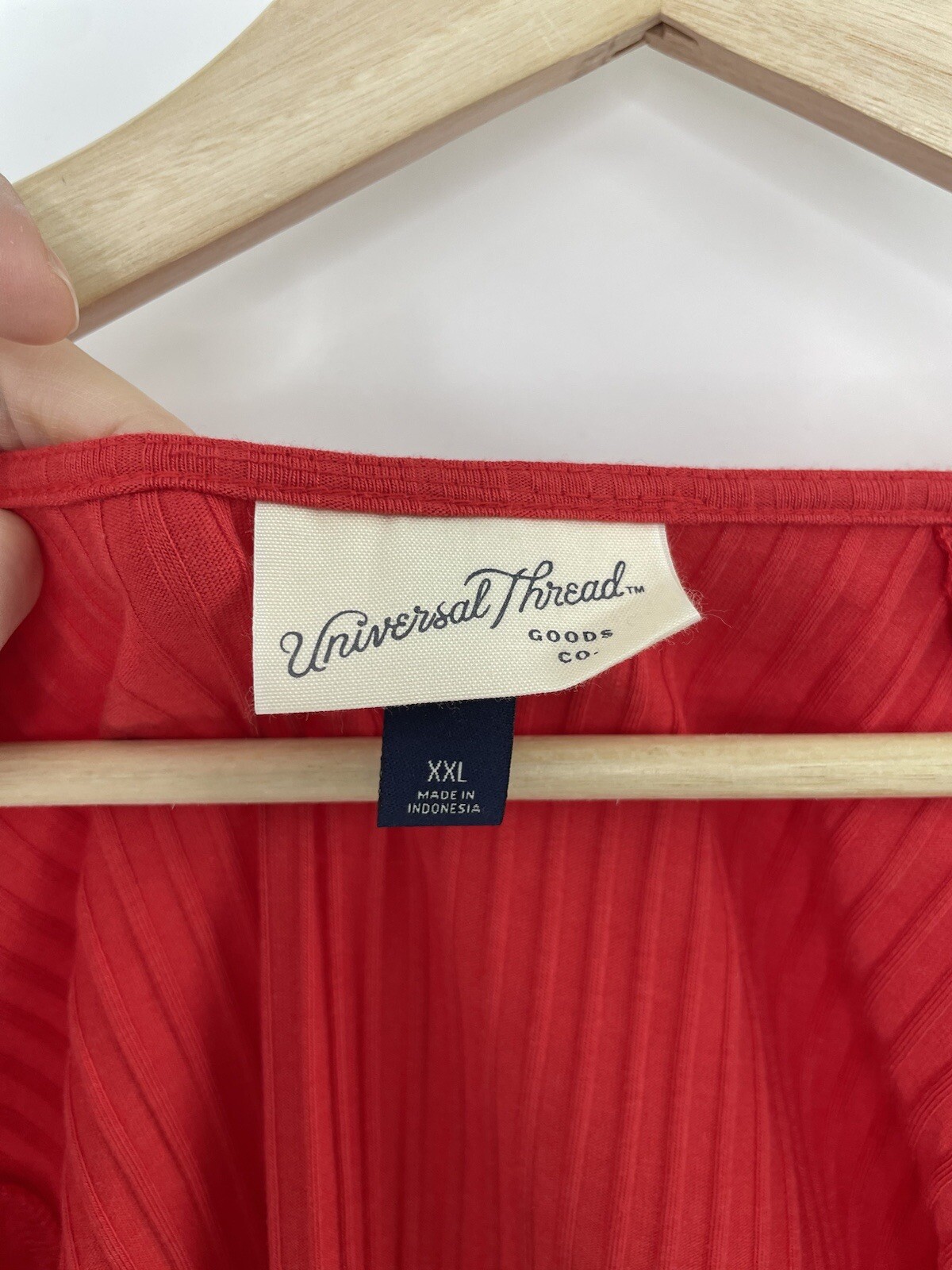 Universal Thread Plus Sz Red Ribbed Wrap Super St… - image 5