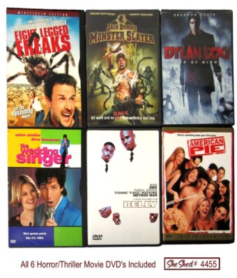 Horror DVD Movie Lot 6 Eight Legged Freaks Dead of Night Monster Slayer VGC