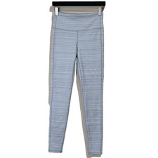 Athleta Women's Athleisure Textured Ankle Leggings Gym Yoga Size S Gray
