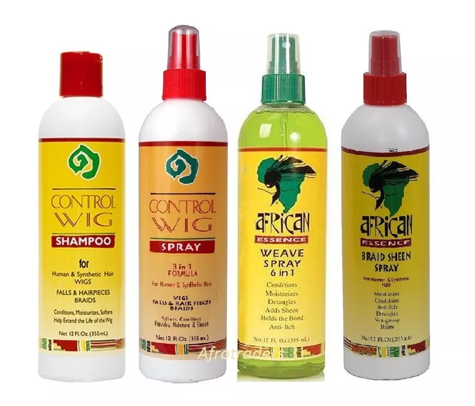 African Essence Wig Shampoo Spray weave Braid Spray Full