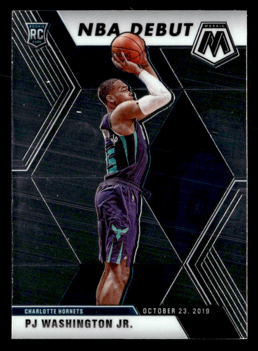 PJ Washington Jr. 2019 Panini Mosaic Rookie Card #278 Charlotte Hornets
