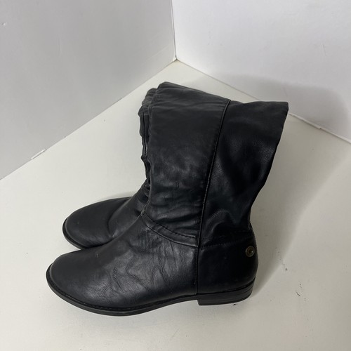 Call It Spring Black Faux Leather Side Zip Thin Knee High Boots Women’s Sz 6.5 - Picture 5 of 11