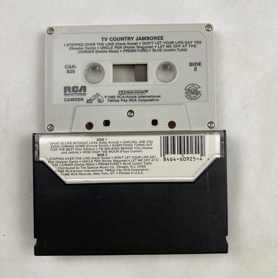 VA - TV Country Jamboree Cassette Tape Rare Porter Wagoner Eddie Arnold Foto 2 de 2