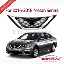 Front Chrome & Black Bumper Grille 62310-3YU0A For 2016-2018 Nissan Sentra