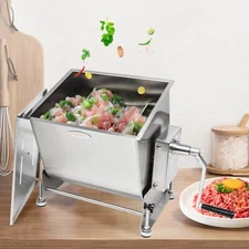 Hakka 45lbs 22.5L Capacity Tilt Tank Meat Mixer Machine Food Process Hopper
