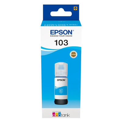Epson 103 Original EcoTank Cyan Tintenflasche T00S24A für EcoTank L1110 L3100 L5190