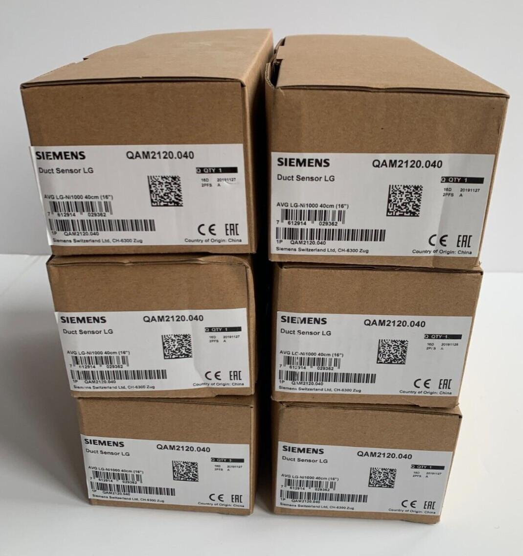 SIEMENS QAM2120.040 DUCT TEMPERATURE SENSOR 400MM LG-Ni1000