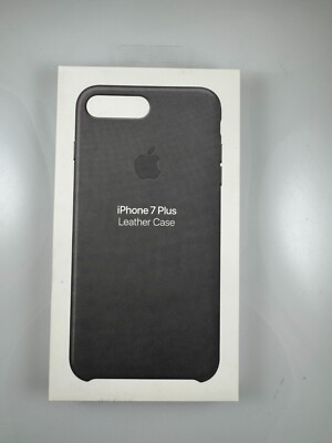 Apple iPhone 7 Plusブラック 本体　純正ケース付き Genuine / Official Apple iPhone 7 Plus & 8 Plus Leather Case