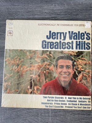 Jerry Vale JERRY VALE S GREATEST HITS Vinyl Album COLUMBIA