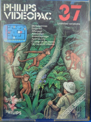 PHILIPS VIDEOPAC 37 -- MONKEYSHINES (PLASTIC-BOX) - Picture 1 of 3