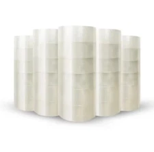 Clear Carton Sealing Packing Tape Box Shipping - 2 inches x 110yd x 2mil