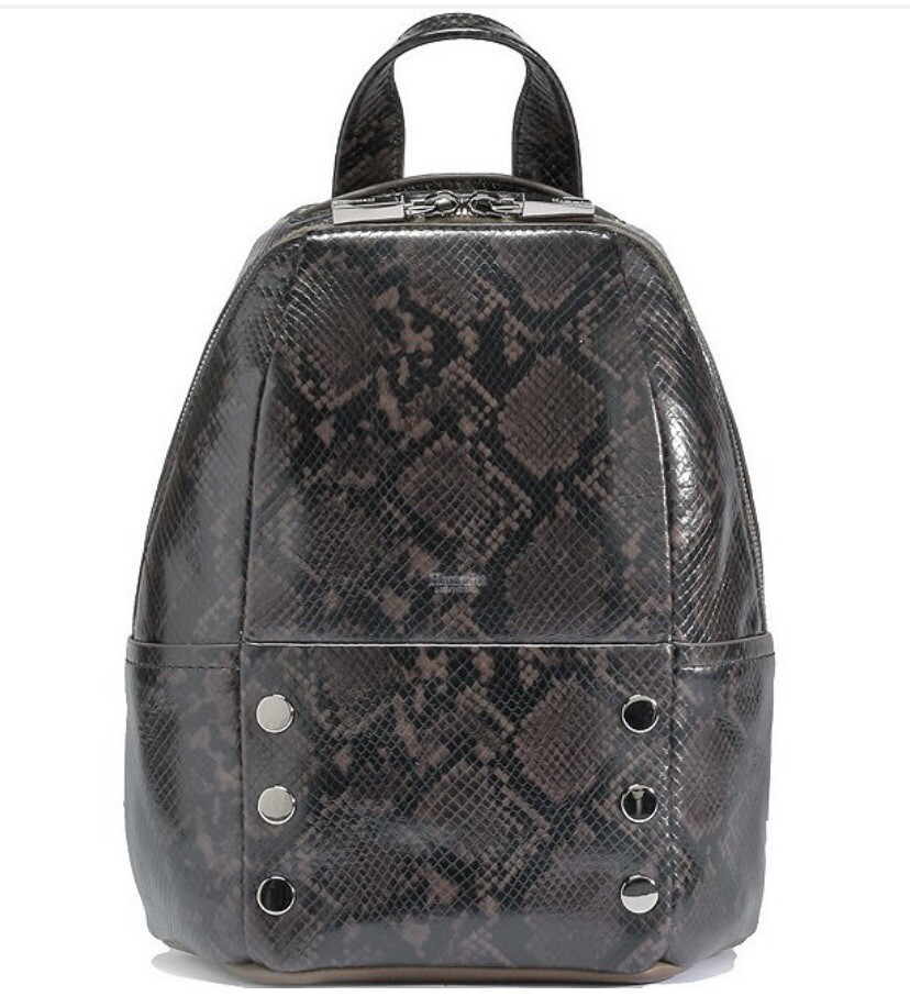 Hammitt Hunter 2 Medium Leather Backpack Olivine Snake $295  display picture 3
