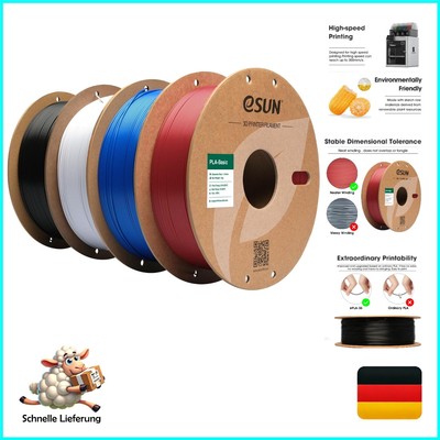 eSUN 3D Druck Filament Set - 1,75mm PLA Basic für kreative Schaffensprozesse