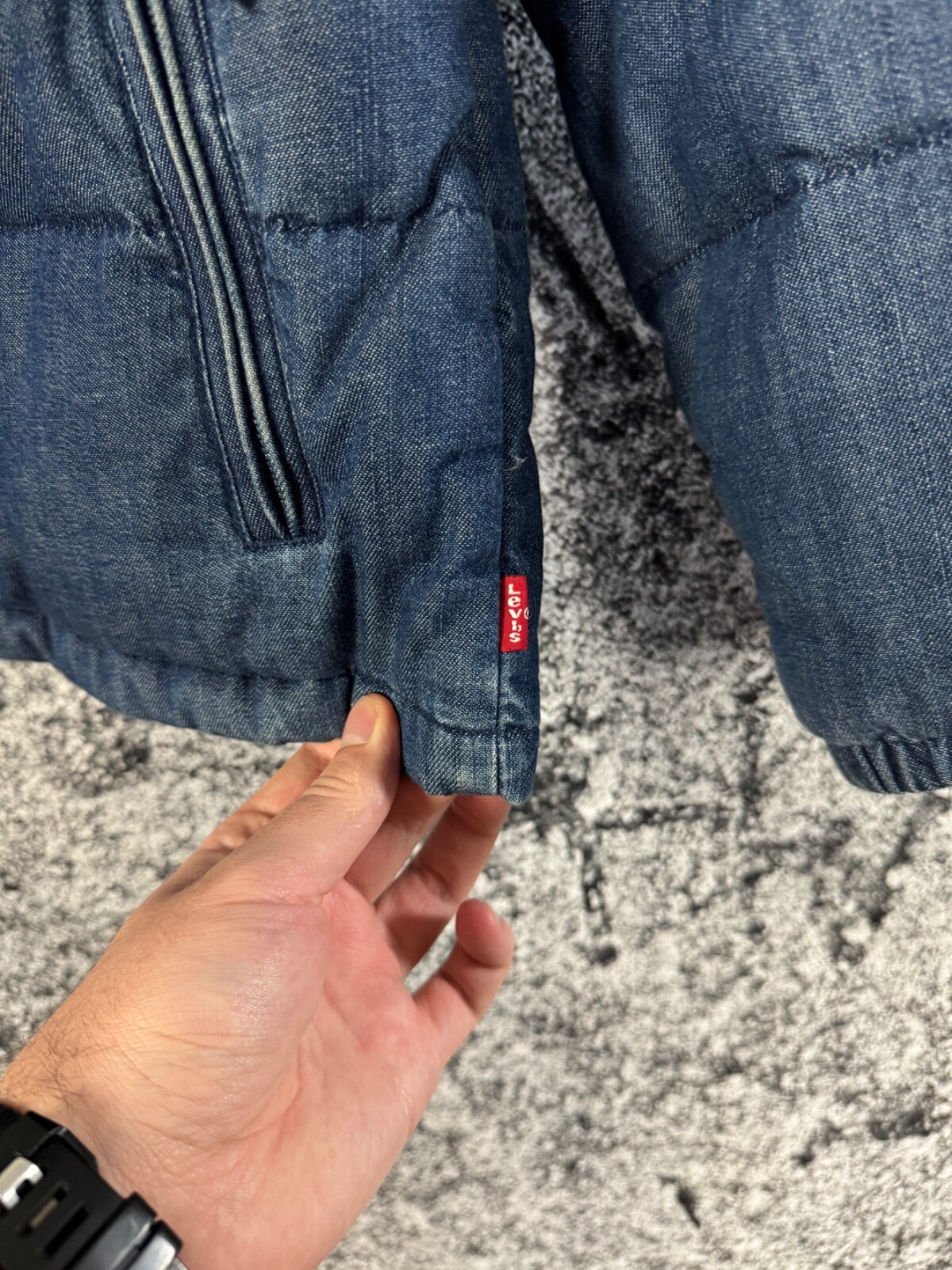 Men’s Levis Performance Down Jacket Warm Size S S… - image 6