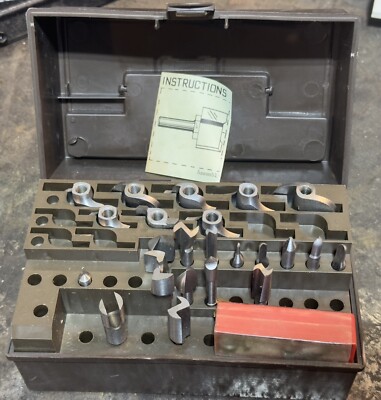Vintage Sears Craftsman Router 23 Pc. Bit Set 21297 with Case
