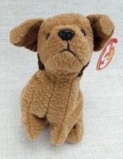 Ty Beanie Baby Tuffy the Dog 8.5" 1996 Retired Plush Toy MwMT gen 4 4 tags