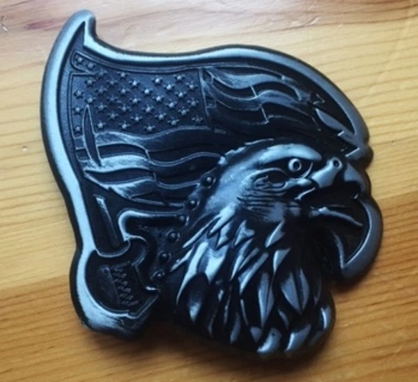 BOUCLE DE CEINTURE AMERICAN EAGLE -USA FLAG / COUNTRY / BIKER - DECORATION USA - Photo 1/1