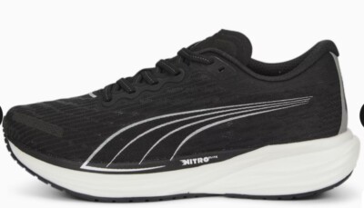Size 9.5 - PUMA Deviate Nitro Low Black White