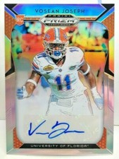 Vosean Joseph 2019 Panini Prizm Draft Picks SILVER Refractor RC Autograph Auto