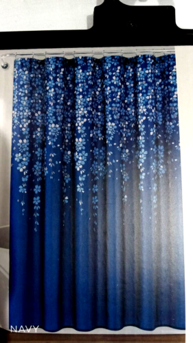 NWT LUSH Decor "Weeping Flower" 72" x 72" Cloth Shower Curtain FREE SHIPPING