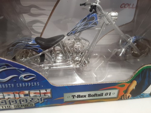 OCC AMERICAN CHOPPER 1:18 T-REX SOFTAIL CHOPPER #1 NIB 2004 RARE HARD TO FIND - Picture 4 of 9