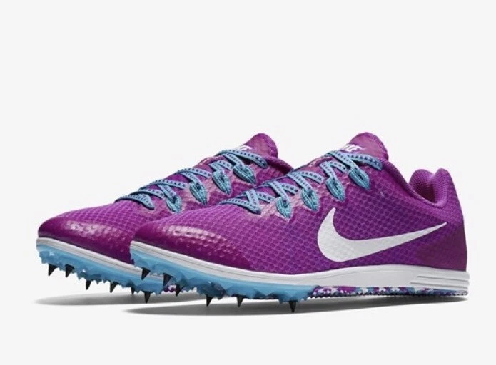 Nike Zoom Rival D 9 Women Distance Spikes 806560 514 Purple Size 10.5 NO SPIKES