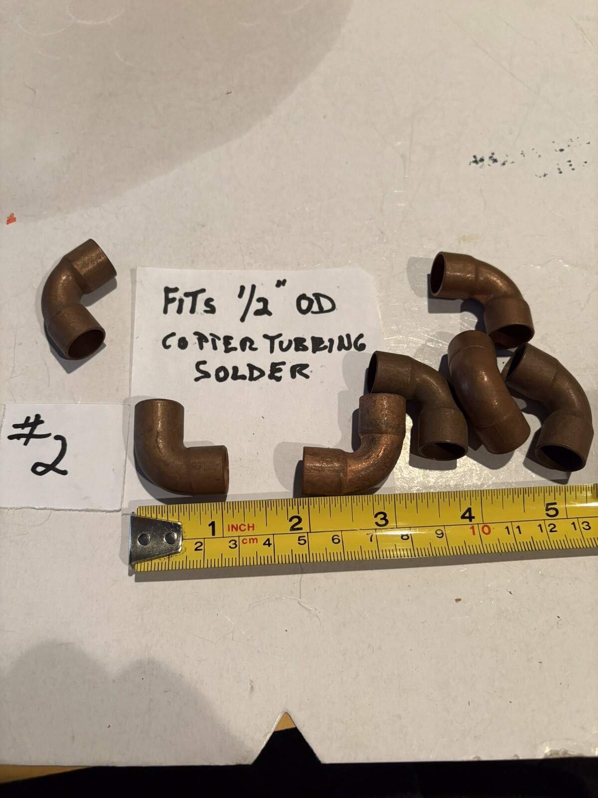 10Pc 1/2” OD  1/2”  90*elbow Copper Solder Fitting Fits 1/2” OD Copper NOS