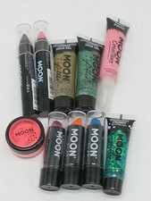 Bargain lot of 10 Moon Glow - face  body paint, hair gels  body crayons