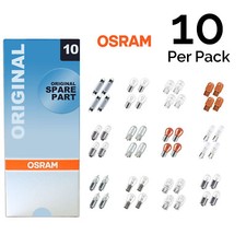 10x Genuine Osram Original 12v Clear Halogen Car Bulbs Multi-Pack