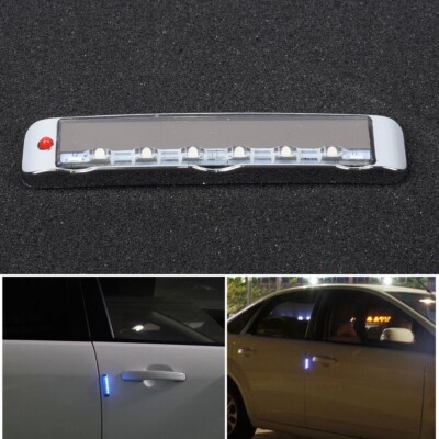 7 Farben Solar LED Stroboskop Lichter für Auto Seite Signal Blinker Wartung