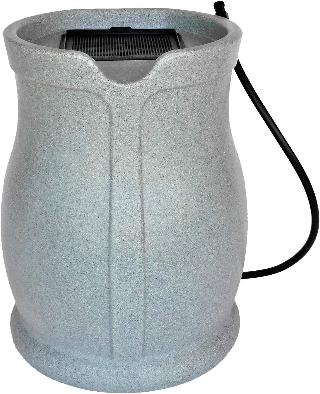 FCMP Outdoor Catalina 45 Gallon Rain Water Barrel Catcher System with Flat Back