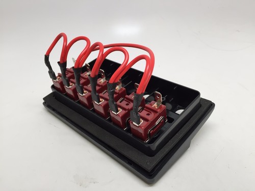 Marine Boat 6 Gang Waterproof Switch Panel ABS 12V DC 3.8"X6"X1.4" UL Approved - Picture 3 of 4