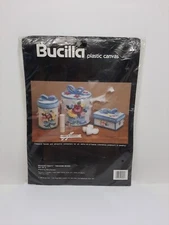 Bucilla Bouquet Vanity Treasure Boxes Flowers Plastic Canvas Craft Kit #6060 D30