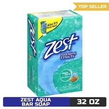 Zest Aqua Pure Scent Hydrating Effects Bar Soap, 32 fl oz