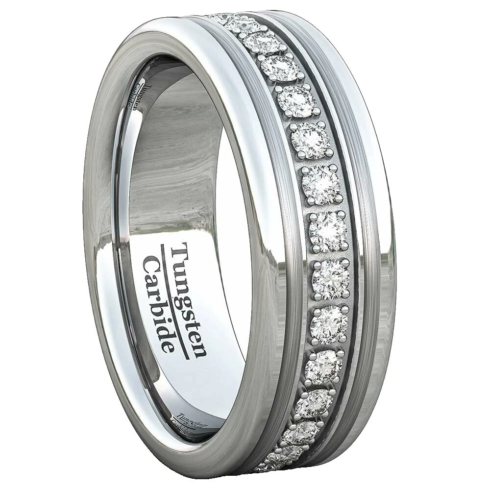 Zircon White Rings for Men