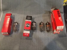NOS 6BL8 Ecf 80 Vacuum Tubes,  Telefunken, Amperex, RCA, Sylvania, GE, Mullard