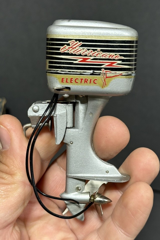 Vintage K&O No. 22 Hurricane Electric Outboard Motor w/Original Box NOS