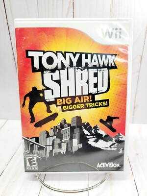 Tony Hawk: Shred: Big Air! Bigger Tricks! - Nintendo Wii Video Game Complete CiB