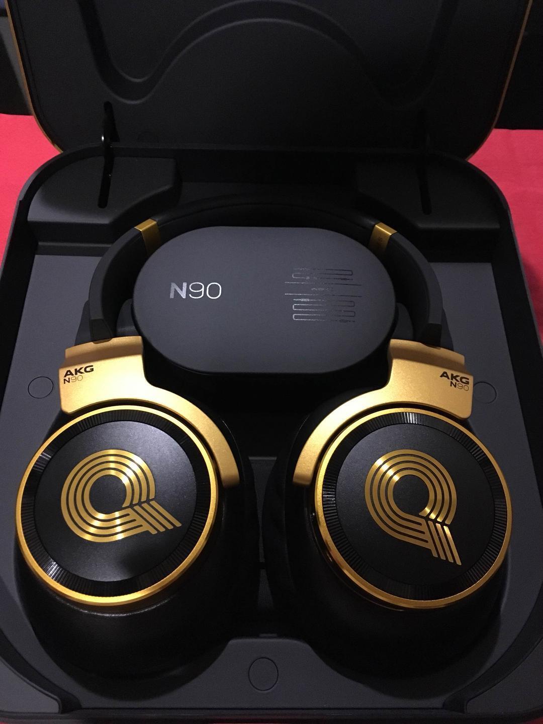 AKG N90Q LE Black x Gold Noise Canceling Over ear Headphones | eBay